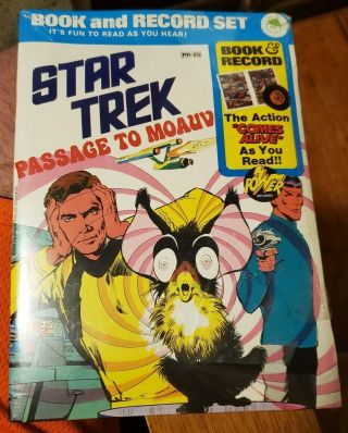 Star Trek Passage To Moauv Book And Record Set 1975 Pr - 25
