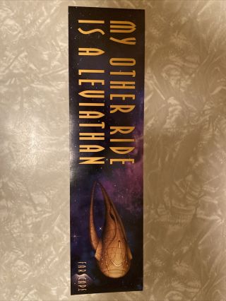 My Other Ride Is A Leviathan Farscape Bumper Sticker Loot Crate 2019 Jim Henson