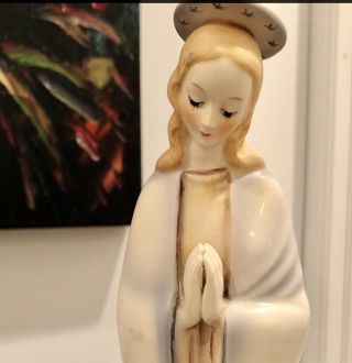 Vintage Hummel Madonna Blessed Mother Virgin Mary Pastels Germany 10.  5”