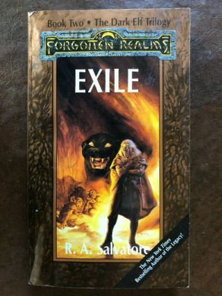 R.  A.  Salvatore Exile The Dark Elf Trilogy Book Two Great Cover Art