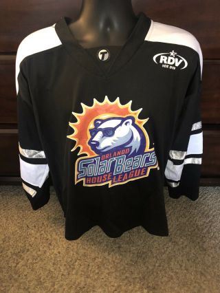 Orlando Solar Bears House League Hockey Jersey Black Medium