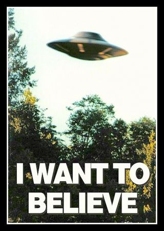 4.  5 " I Want To Believe Ufo Vinyl Sticker.  Alien,  Area 51 Decal For Car,  Laptop.
