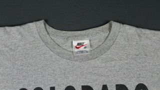 Colorado Buffaloes Vintage 90 ' s Basketball Camp Nike Made In USA T - Shirt 2XL 3