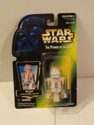 N Star Wars Power Of The Force Potf2 R5 - D4 Green Holofoil Card