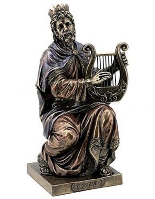 9.  5 Inch King David Playing Lyre Statue Sculpture Figure Catholic Figurine Decor