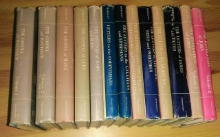The Daily Study Bible Commentary Barclay 13 Volume Set Hard Back 1958 Edition