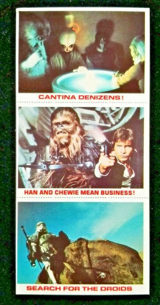 1980 Star Wars Burger King 3 - Card Panels 1 Combined