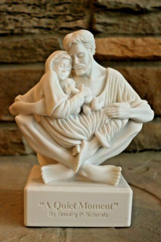 1999 Holy Family Religious Statue " A Quiet Moment " Timothy P.  Schmaltz 9.  5 "
