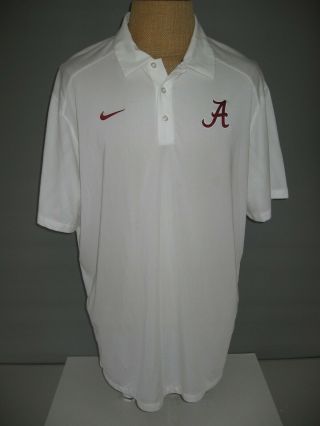 Alabama Crimson Tide Nike Polo Shirt Adult Mens 2x White
