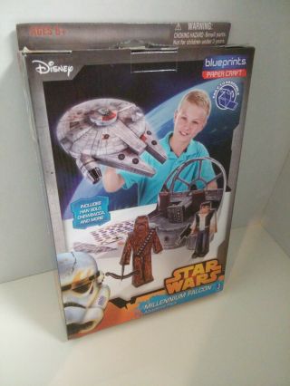 Star Wars Millennium Falcon Adventure Pack Papercraft Playset Han Solo Chewbacca 2