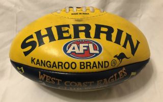 Sherrin Kangaroo Brand Afl Football Game Ball