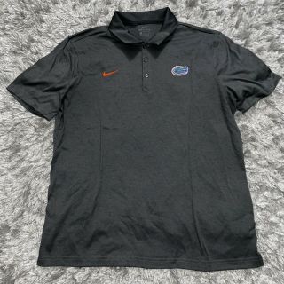 Nike Florida Gators Polo Shirt Adult Extra Large Gray Uf Football Mens