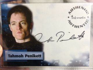 Smallville Tahmoh Penikett As Wes Keenan Autographed Trading Card