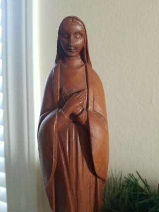 Jose Pinal Wood Carving Madonna Mary Mother of Jesus 10 