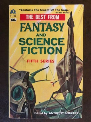 Anthony Boucher The Best From Fantasy And Science Fiction Fifth Series Ace F - 105