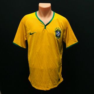 Nike Dri Fit (men Size Xl) Brazil Soccer Team Home Fifa 2014 Football Jersey