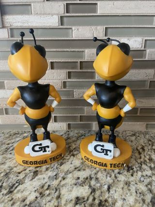 2) Georgia Tech Yellow Jackets Buzz Bobblehead Mascot