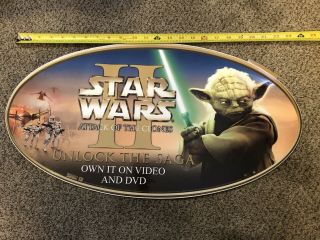 Star Wars Attack Of The Clones Ii Giant 2 - Foot - Long Sticker