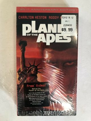 Planet Of The Apes Vhs Charlton Heston