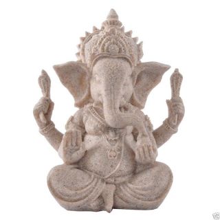 Ganesha Statue Resin Elephant Indian Buddha God Deity Home Office Garden Decor