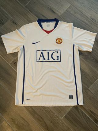 Manchester United 2008/2009 Away Football Shirt Jersey Nike Size M Adult