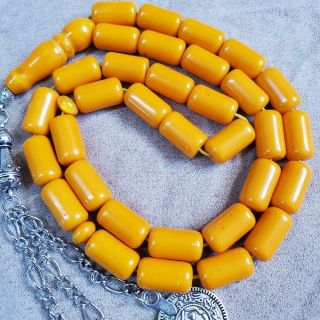 Strong Smell Antique German Faturan Amber Bakelite Prayer Beads فاتوران