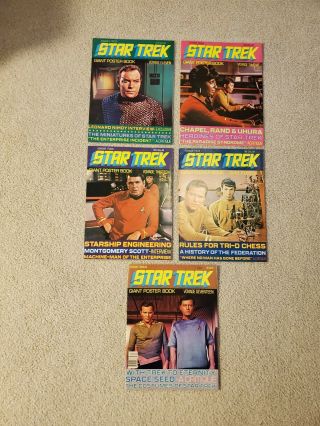 Star Trek Giant Poster Books 1977 And 1978 Voyages 11,  12,  13 14,  17
