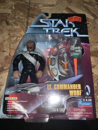 Star Trek Figure - Target Exclusive - Lt.  Commander Worf - 1999 - - Rare