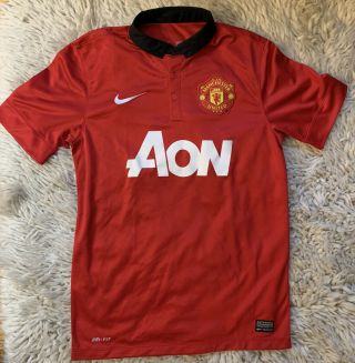 Manchester United Jersey Small 2013 2014 Home Shirt Soccer Nike