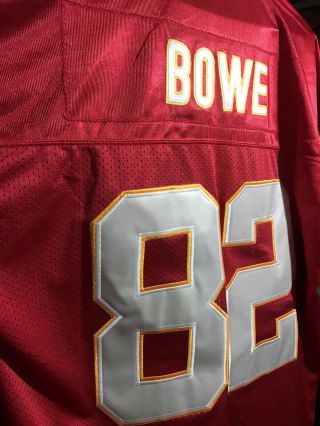 Dwayne Bowe Kansas City Chiefs Jersey Sewn Lh Patch Red Home Nfl Lsu 82 Size 56