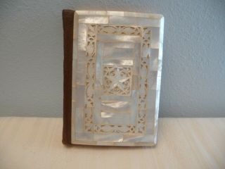 Vintage Red Letter Testament Bible,  Mother Of Pearl Cover