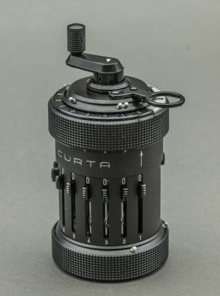 Curta Type 1 Mechanical Calculator Serial 77942 (1970 - Last Year Of Production)