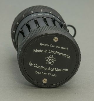 Curta Type 1 Mechanical Calculator Serial 77942 (1970 - last Year Of Production) 2