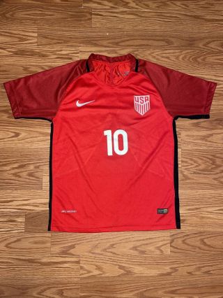 Nike Dri Fit Aeroswift Team Usa Christian Pulisic Mens Soccer Jersey Size M Red