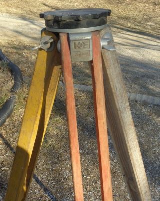 Vintage Keuffel & Esser Wood Surveyors Tripod Stand K&e