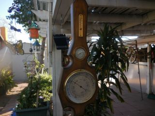 Vintage Large Barometer,  Thermometer Shortland Sb British Made Instruments Nr