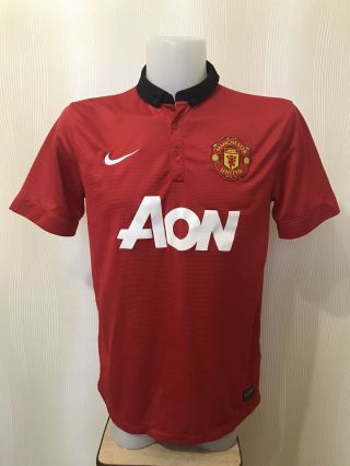 Manchester United 2013/2014 Home Sz L Nike Shirt Jersey Maillot Soccer Football
