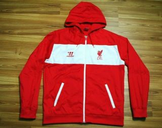 Size Large Liverpool Football Track Top Jacket Warrior Red Color Full Zip Rare