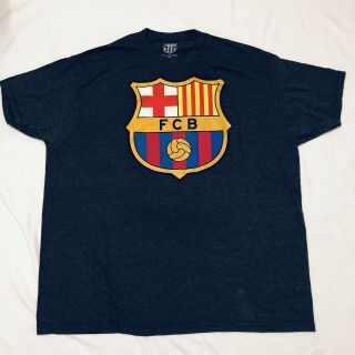 Fc Barcelona Official Fútbol Soccer Mens Gray Crest T - Shirt,  2xl