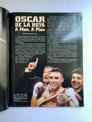 Oscar De La Hoya vs Ike Quartey Boxing Program - World Championship 1999 2
