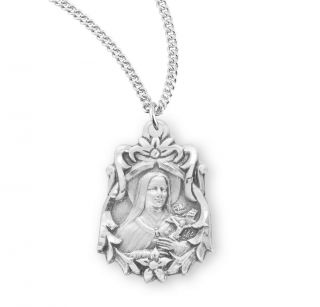 Saint Therese Of Lisieux Sterling Silver Medal
