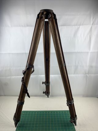 Antique Vintage W & L E Gurley Tripod With Extension Legs Surveying