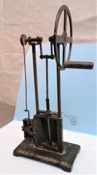 Antique Cut Away Steam Engine Model Teaching Aid Display Chicago Apparatus Co.