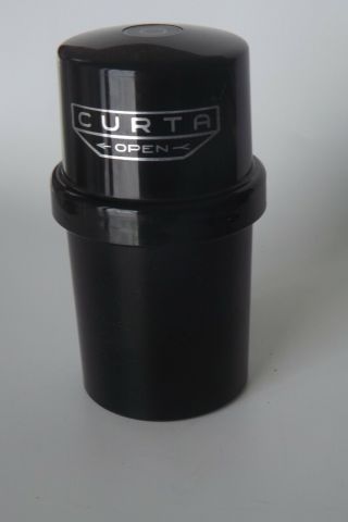 Curta Type 1 Mechanical Calculator,  Metal Storage Container And Instruction Manu