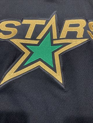 Vintage 1990s Dallas Stars Jersey Black XL CCM Official NHL Embroidered Adult 2