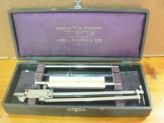 1901 C.  Improved Willis Planimeter Instrument In Case