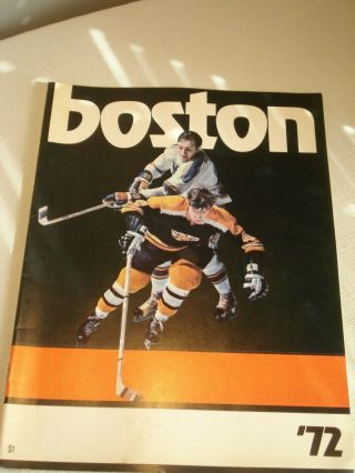 Vintage.  1972 - 73.  Boston.  Bruins.  Oversized.  Yearbook.  Nhl.  Photo.  Book