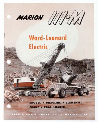 1953 Marion Shovel 111 - M Electric Dragline Crane Sales Brochure