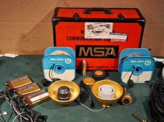 Msa Mine Rescue Communication Equipment Bureau Of Mines Approval 9b - 606 2a74