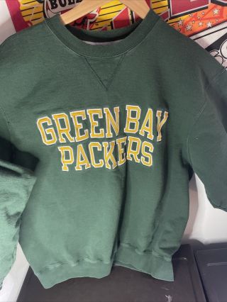 Vintage Nfl Champion Green Bay Packers Pull Over Size Xl